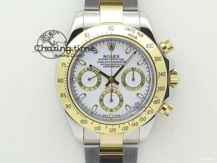 Best On Gold JH Ceramic Bracelet A7750 Dial SS YG SS Daytona Bezel YG Edition 0830